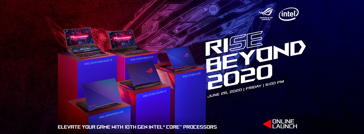ASUS ROG to Launch its Newest Intel-Based Gaming Laptops on June 26
