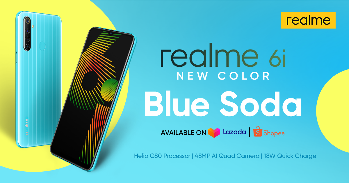 Realme PH Announces realme 6i Blue Soda Colorway, Joins Shopee 6.6 Super Flash Sale