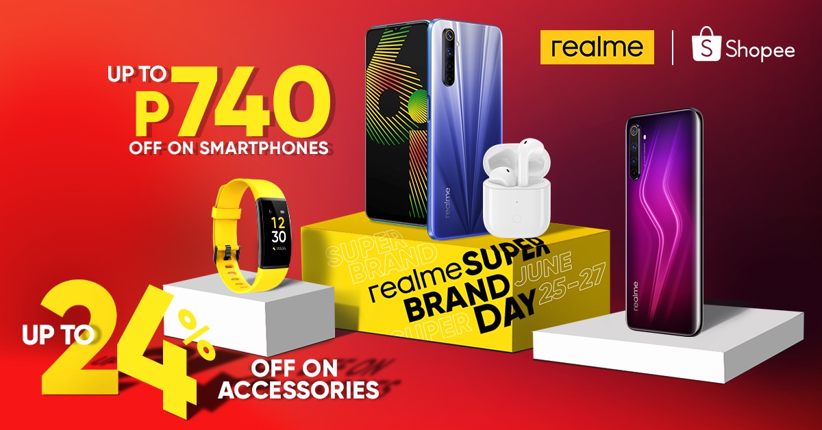 Get Up to 23% Off on Select realme Products via Shopee from June 25 to 27!