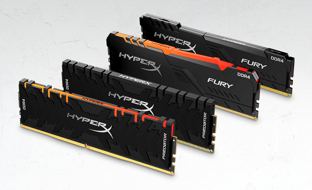 HyperX Introduces Up to 256GB Modules for Predator and FURY DDR4 RGB RAM