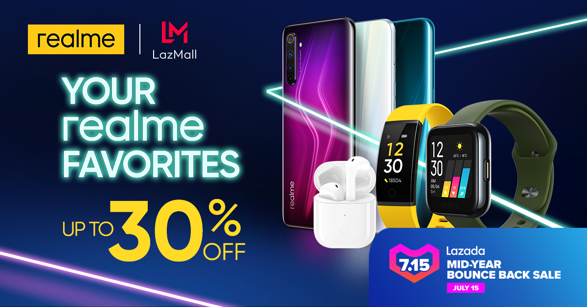 Catch Great Deals on Select realme Products at the Lazada Midyear Sale!