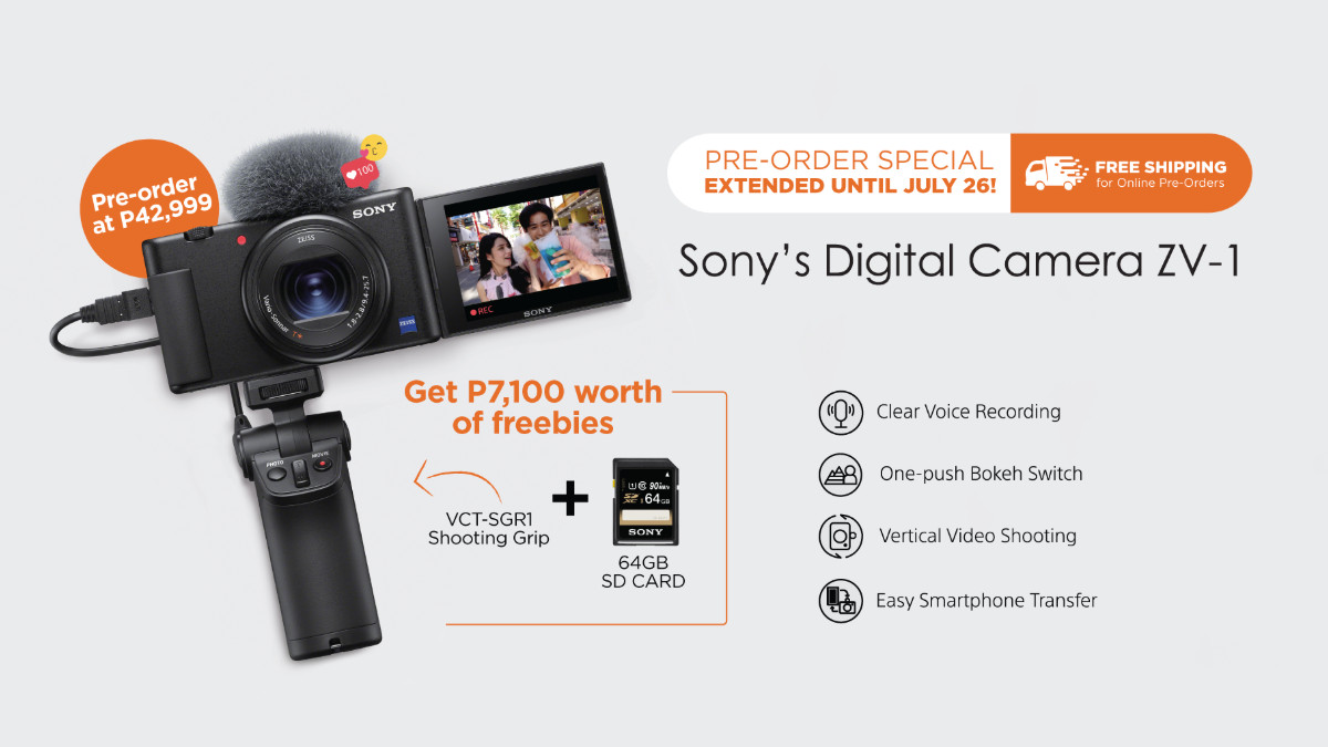Sony Extends ZV-1 Digital Camera Pre-Order Promo Until July 26
