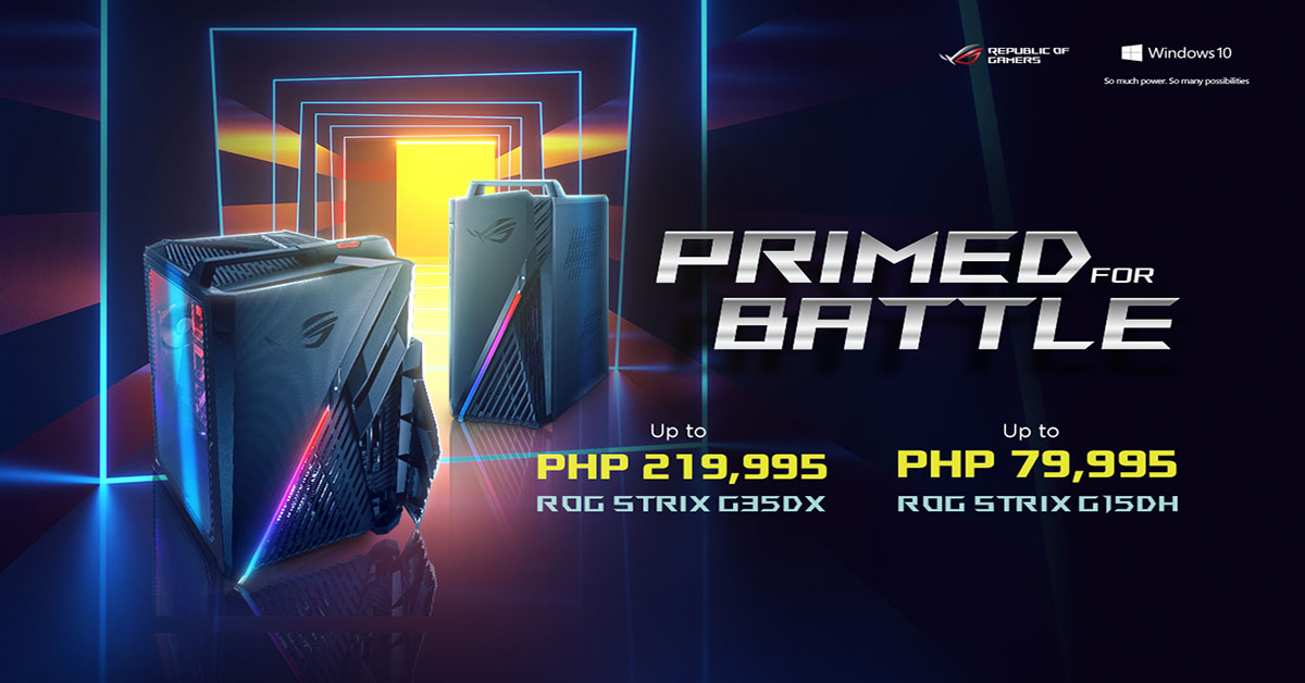 ASUS ROG Strix G15DH and G35DX Desktops Now Available in PH
