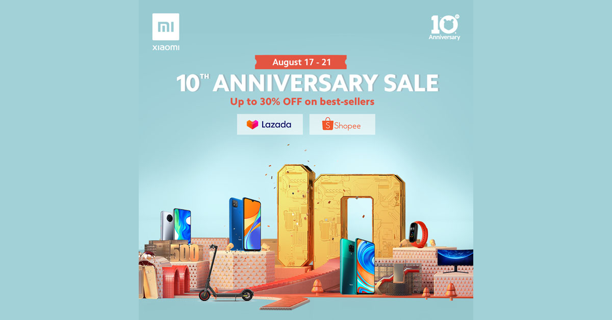 Xiaomi Celebrates 10th Year Anniversary with Special Online Deals