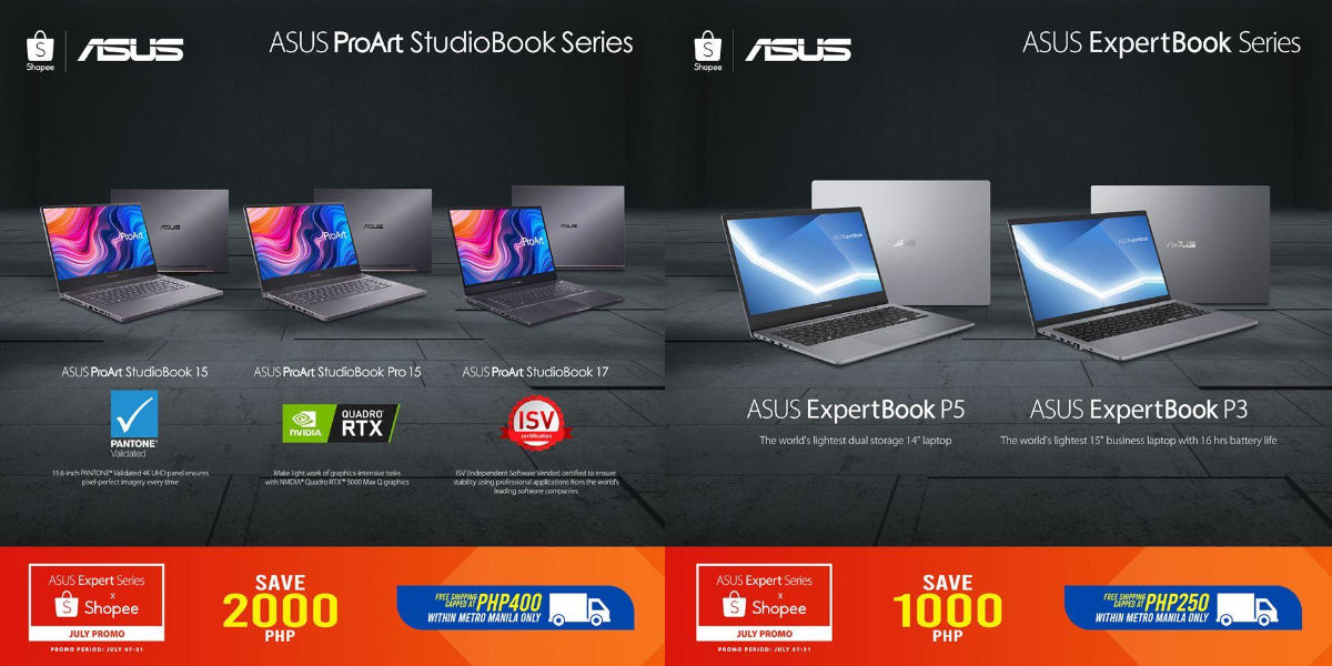 Get Up to PHP 2,000 Off and 10% Cashback Coins on Select ASUS Laptops at Shopee’s 8.8 Sale