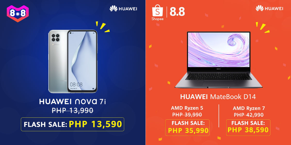 Huawei Announces its Lazada and Shopee 8.8 Sale With Up to 40% Off on Select Products!