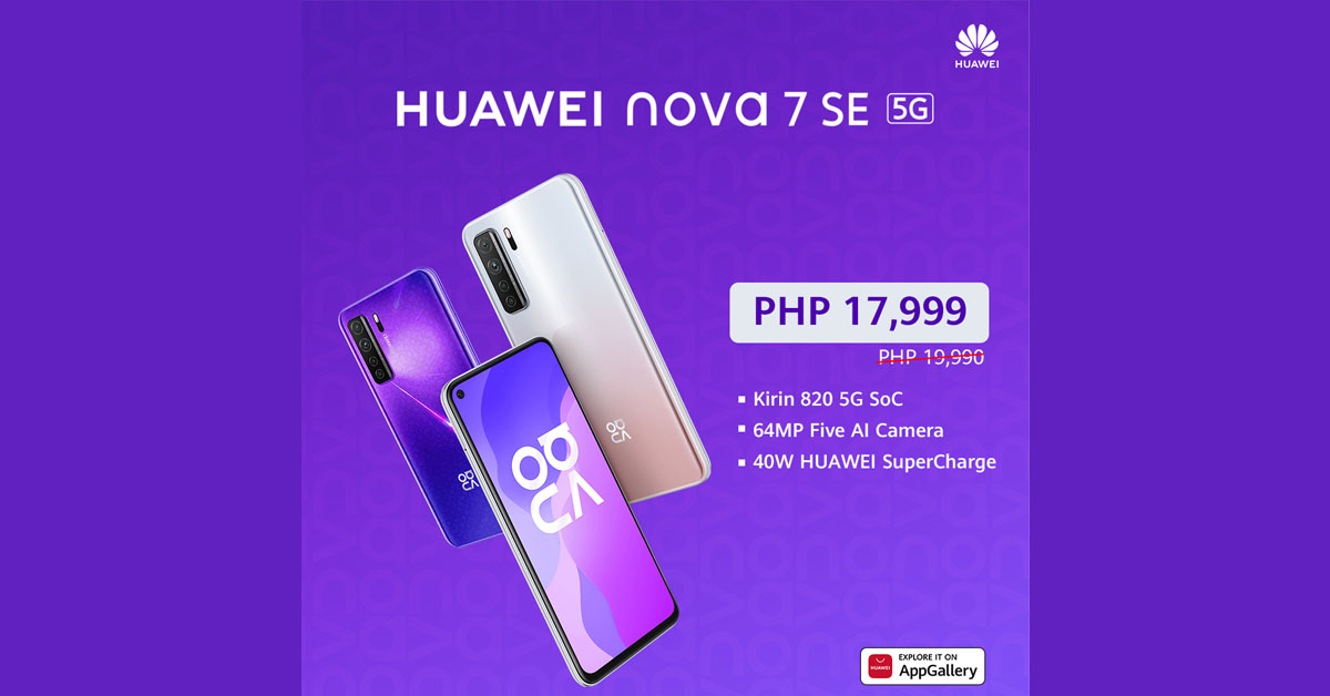 Huawei Makes 5G More Affordable with a Price Drop on the nova 7 SE
