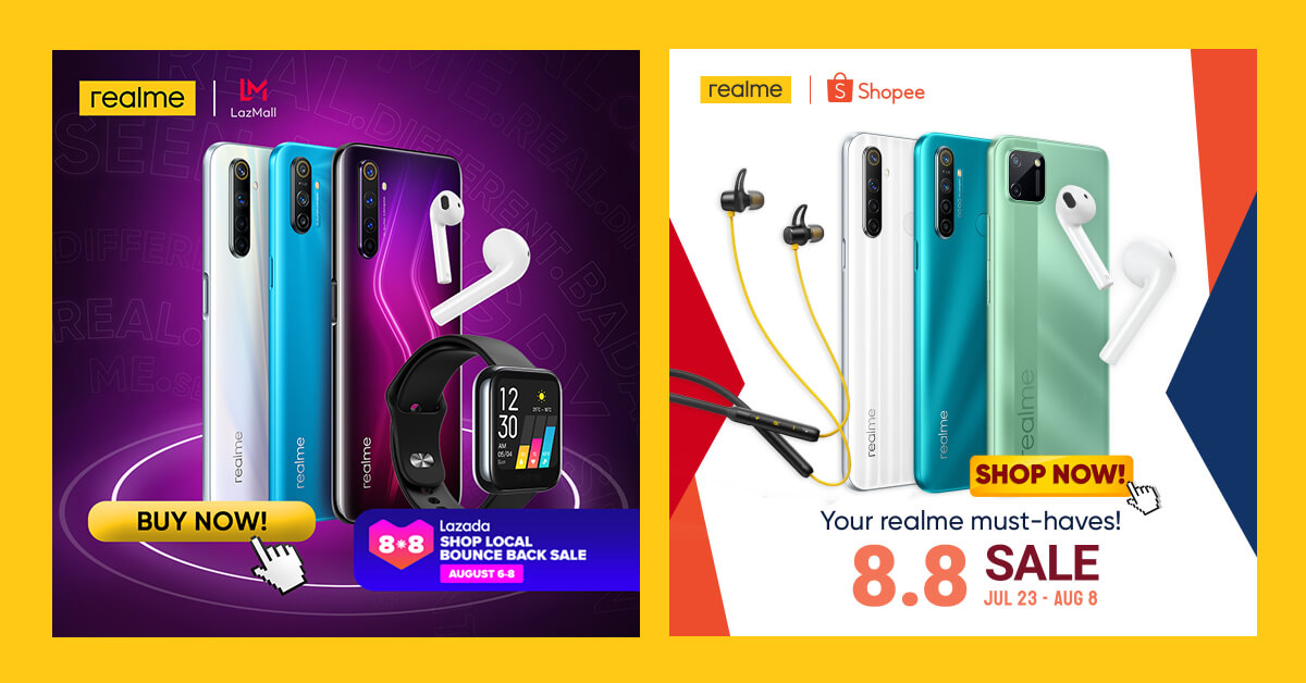 realme Kicks Off Fan Fest Month with up to 34% Off on Select Products via Lazada and Shopee’s 8.8 Sales!
