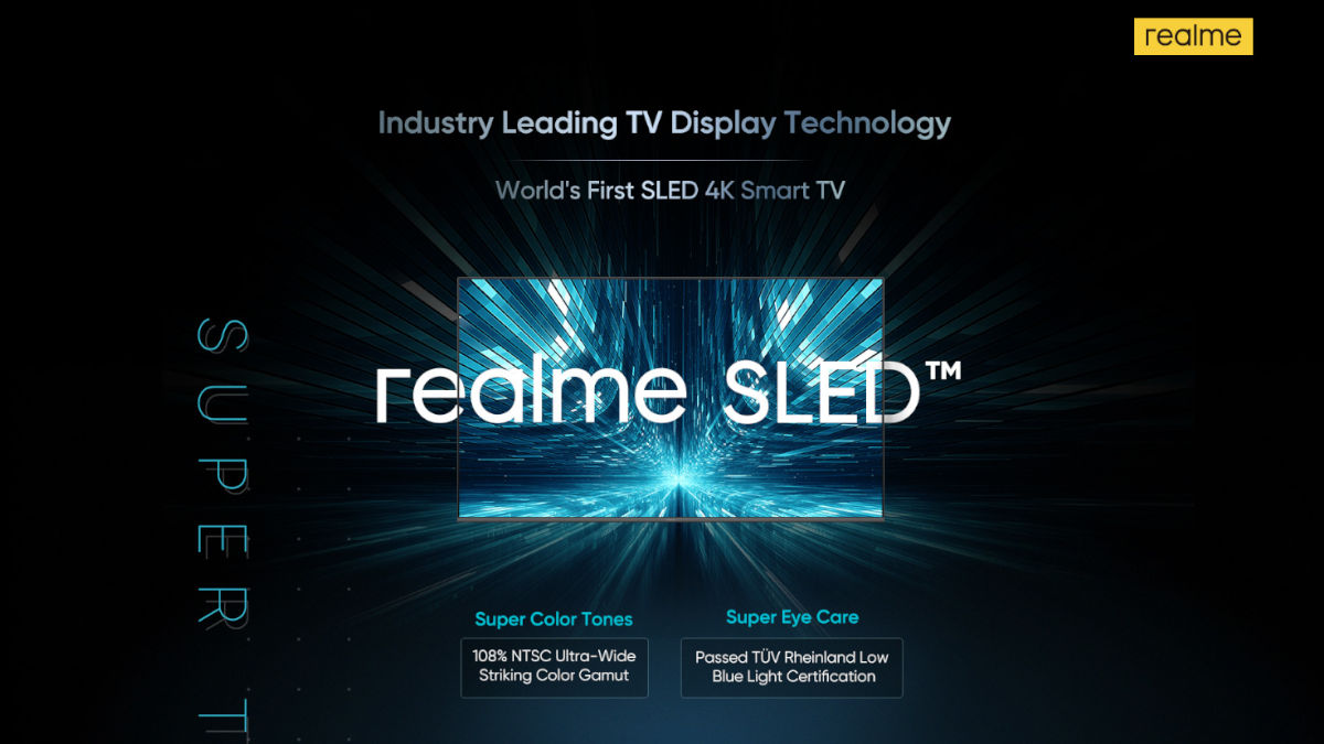 realme Gives a Sneak Peek of the World’s First SLED Smart TV
