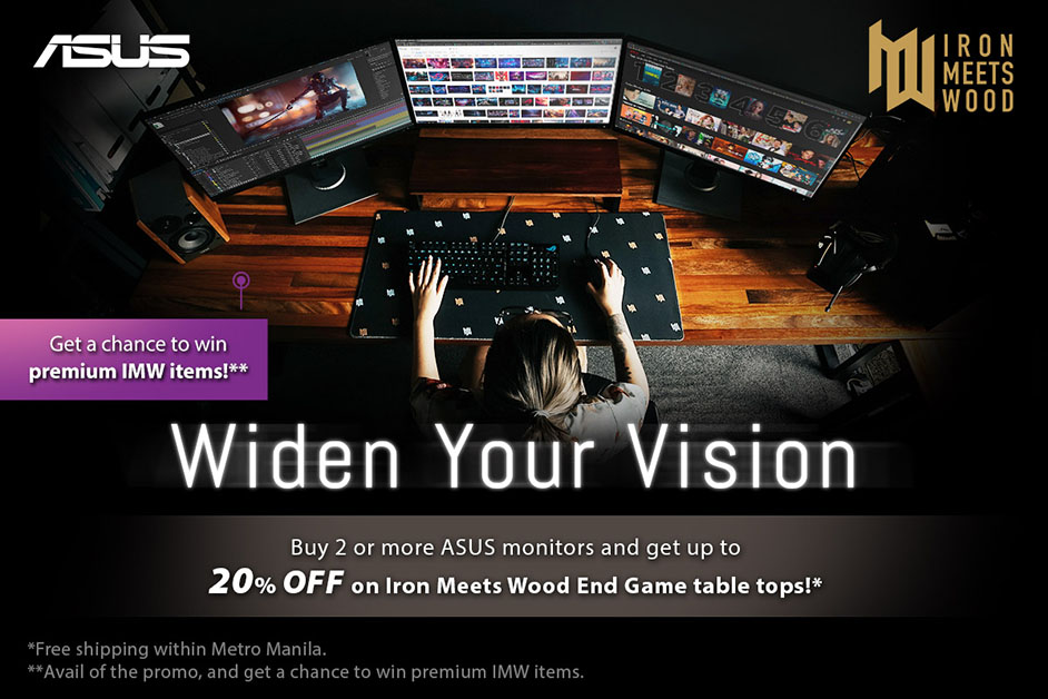 ASUS Partners with Iron Meets Wood for its Multi-Monitor Promo!