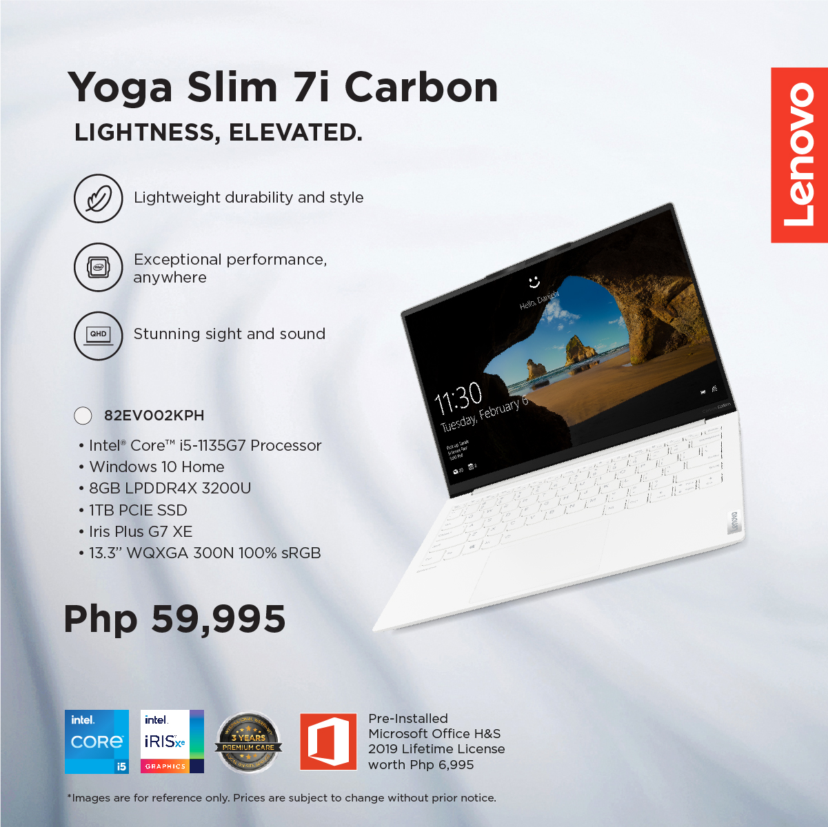 Yoga Slim 7i Carbon Price Peso