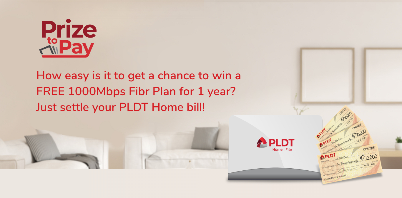 Joining this raffle by PLDT can get you win 1Gbps Unli Fibr Plan