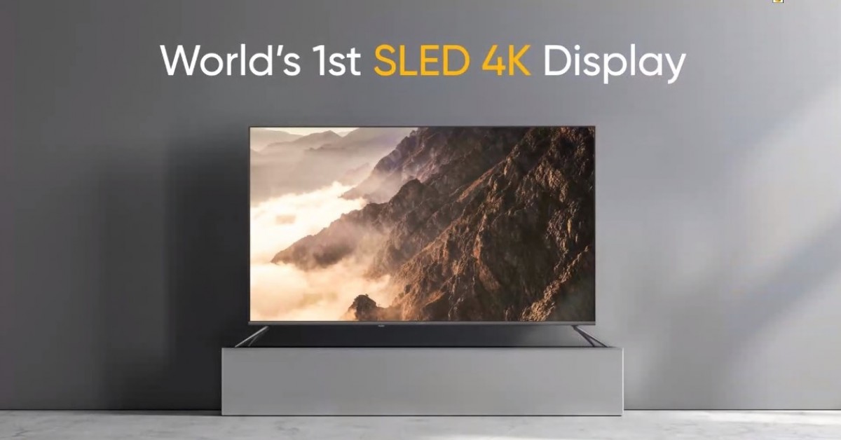 realme Debuts Smart TV SLED 4K 55-inch Alongside a 100W Sound Bar