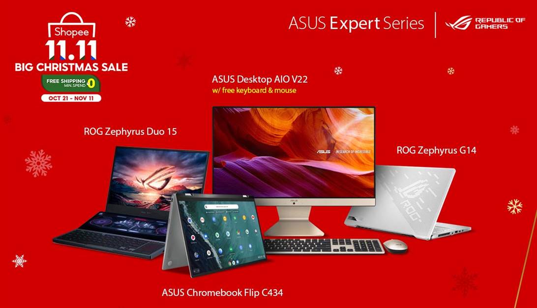 ASUS Expert Series and ROG Join Shopee’s 11.11 Sale with Incredible Deals!