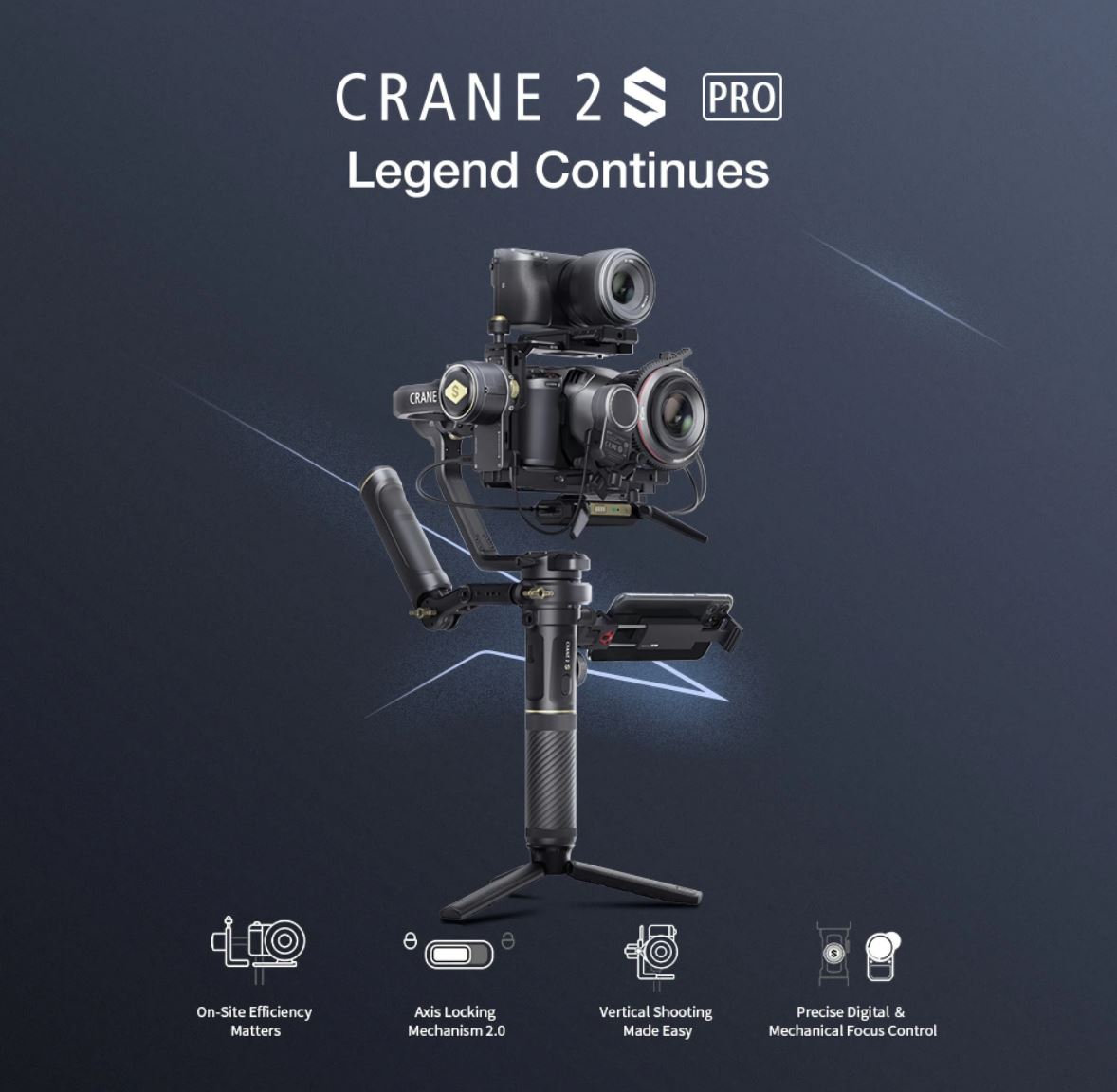 Zhiyun Crane 2S Pro Announced, Now includes all the gimbal accessories to upgrade your stabilized shooting experience
