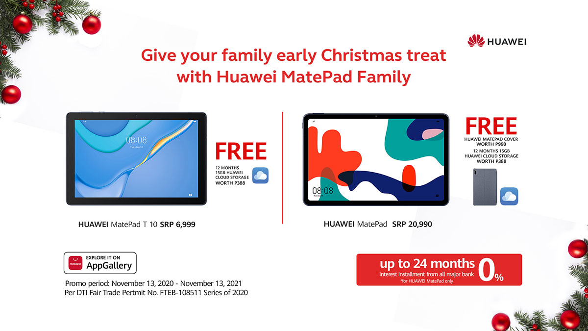 Get Awesome Gifts with Every Purchase of a Huawei MatePad and MatePad T10!