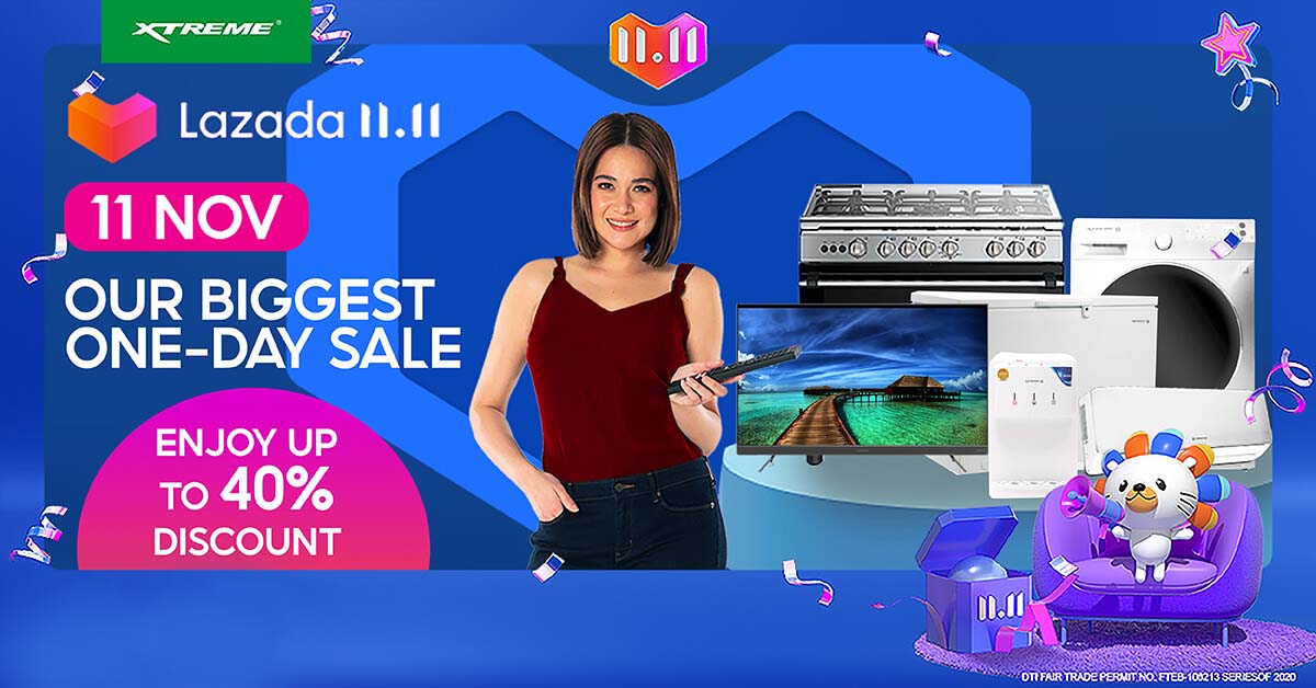 Get Up to 40% Off on XTREME Appliances at Lazada and Shopee’s 11.11 Sale Events