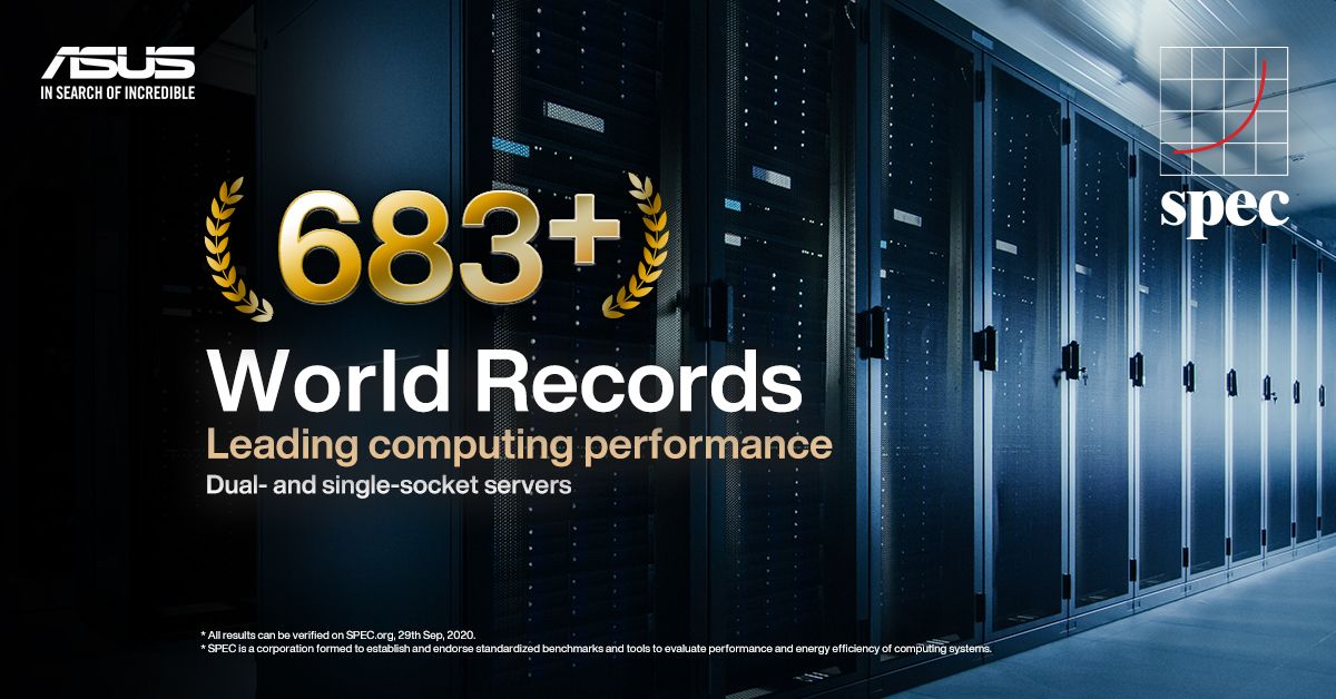 ASUS Sets Most World Records for 1P and 2P Server Performance on SPEC.org
