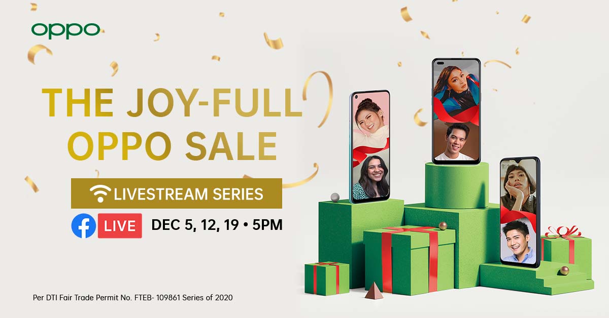 Enjoy Freebies, Fun and Entertainment with Your Favorite Stars at the #OPPOJoyFullSale Weekly Livestream