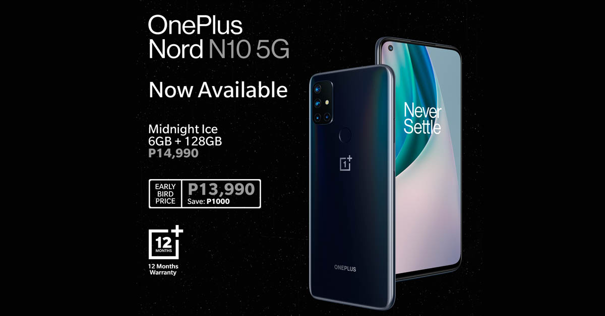 OnePlus Nord N10 5G Now Available in PH via Digital Walker!