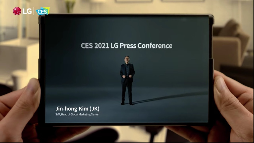 LG Teases a Rollable Smartphone at its CES 2021 Presentation