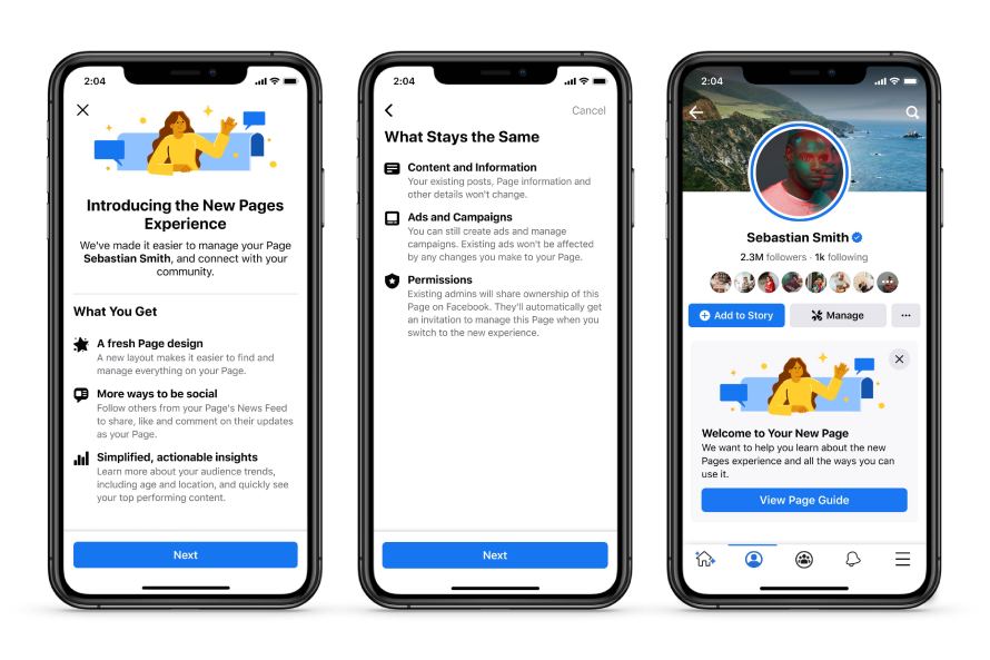 Facebook Unveils a New Pages Experience