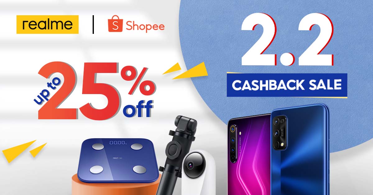 realme PH Joins Shopee’s 2.2 Cashback Sale