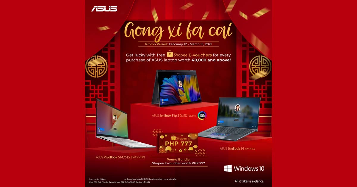 ASUS PH Celebrates CNY 2021 with a Shopee E-Voucher Giveaway!