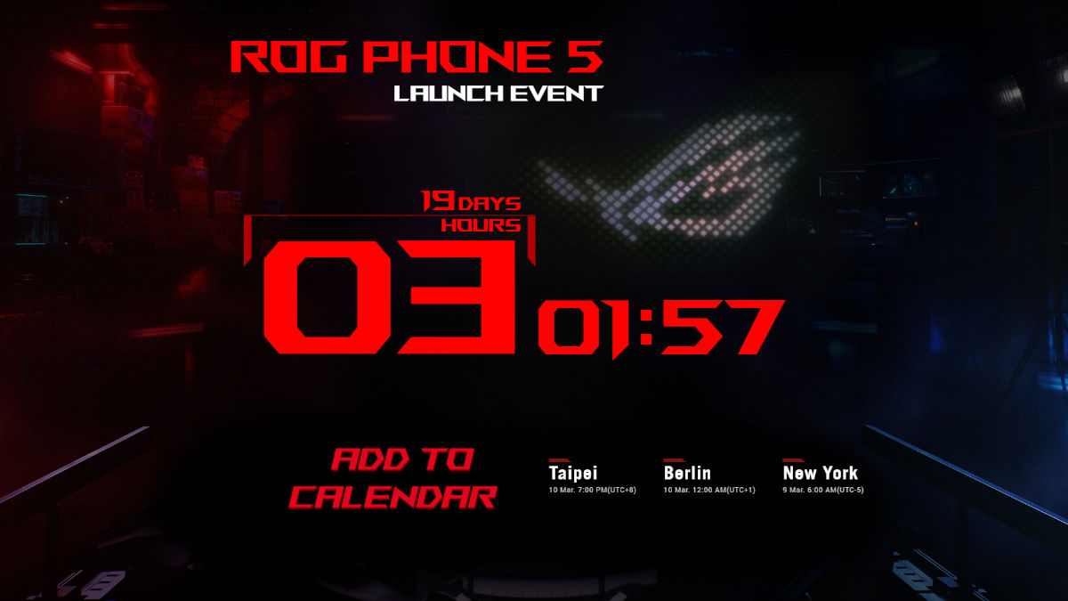 ASUS ROG Phone 5 Confirmed to Launch on March 10