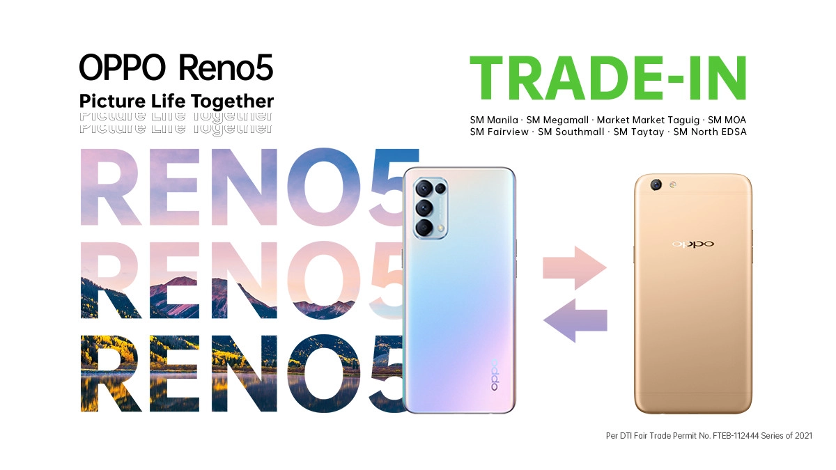 Trade-In Your Old OPPO Device and Get a Discount When You Upgrade to the Reno5 4G!