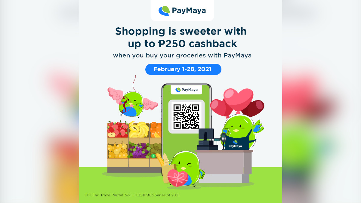 Receive Up to PHP 250 Cashback When you Pay with PayMaya QR in Select Supermarkets