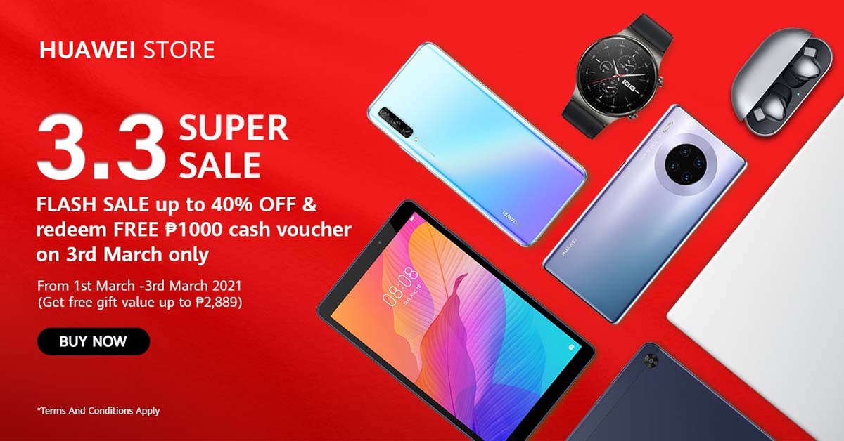 Get Up to 40% Off on Select Items at Huawei’s 3.3 Sale!