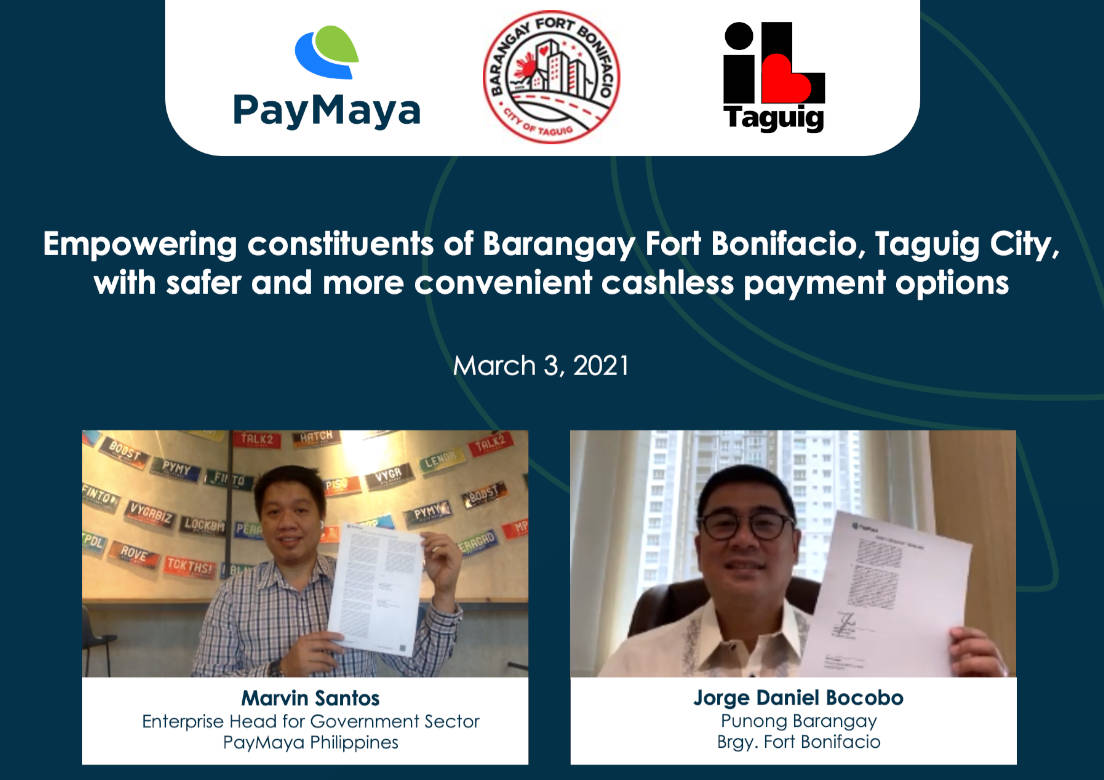 Barangay Fort Bonifacio Taps PayMaya for Digital Payments