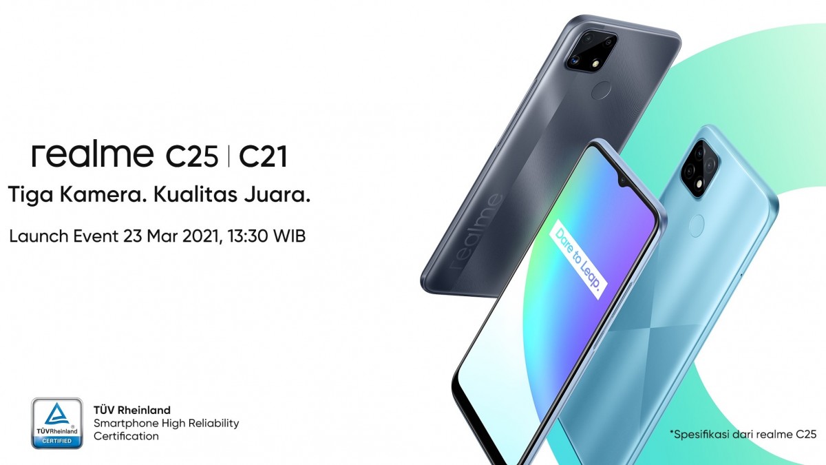 realme C25 Set to Launch in Indonesia on March 23 with Helio G70