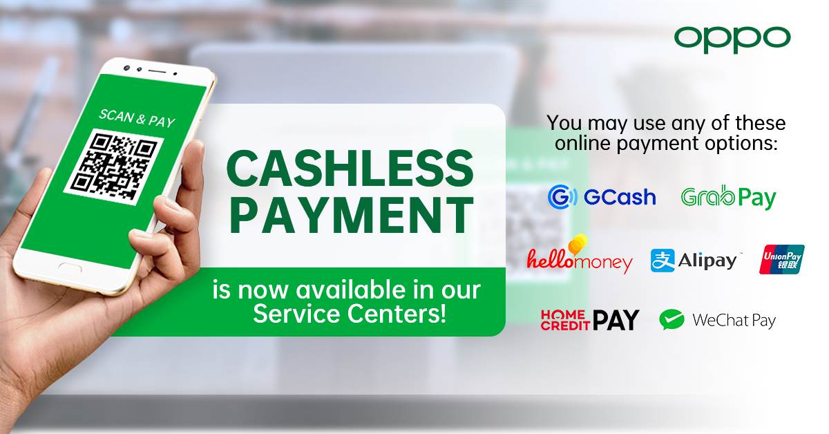 OPPO Service Centers Now Accept Cashless Payments