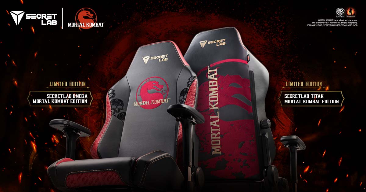 The New Secretlab Mortal Kombat Edition Gaming Chair is a Fan’s Dream Come True