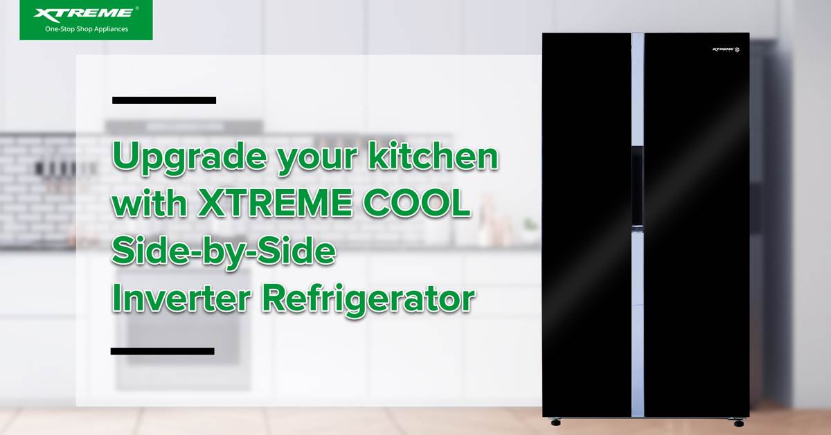 Level-Up Your Kitchen with the New XTREME Cool Side-by-Side Inverter Refrigerator