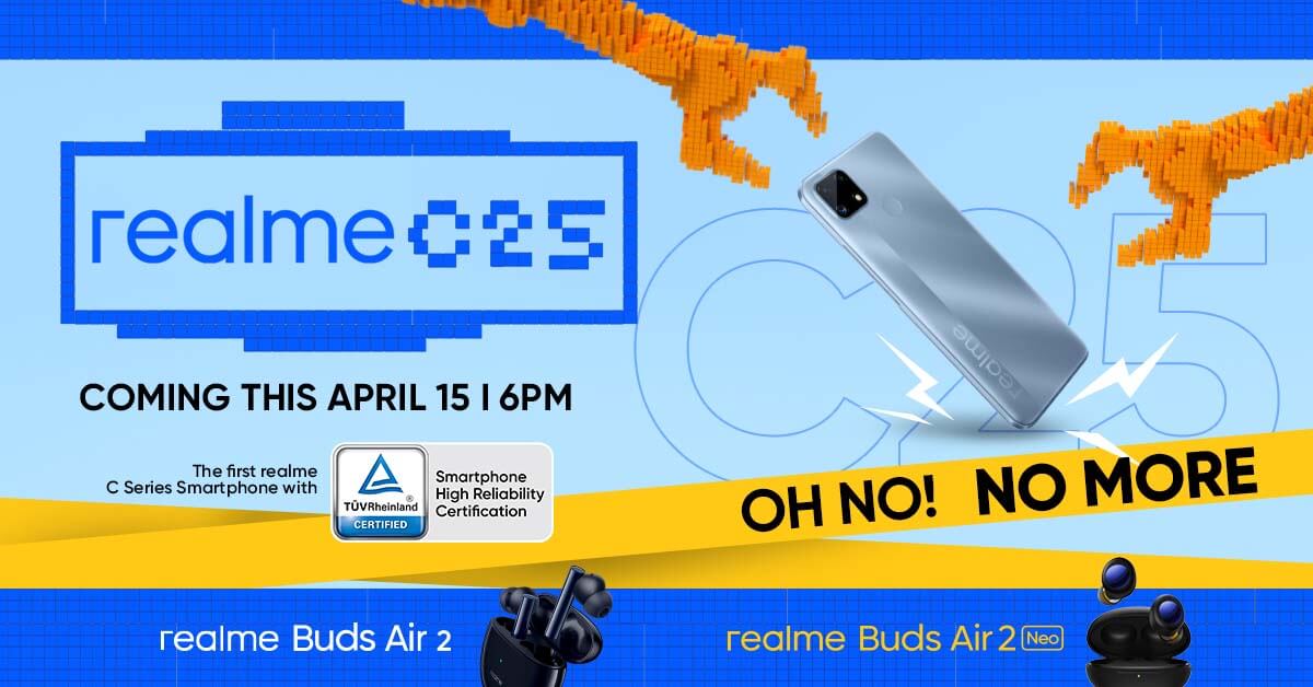 realme C25 to Launch in PH Alongside Buds Air 2 and Buds Air 2 Neo