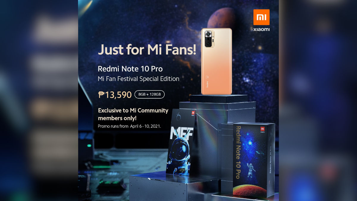 Xiaomi Announces the Redmi Note 10 Pro Mi Fan Festival Special Edition