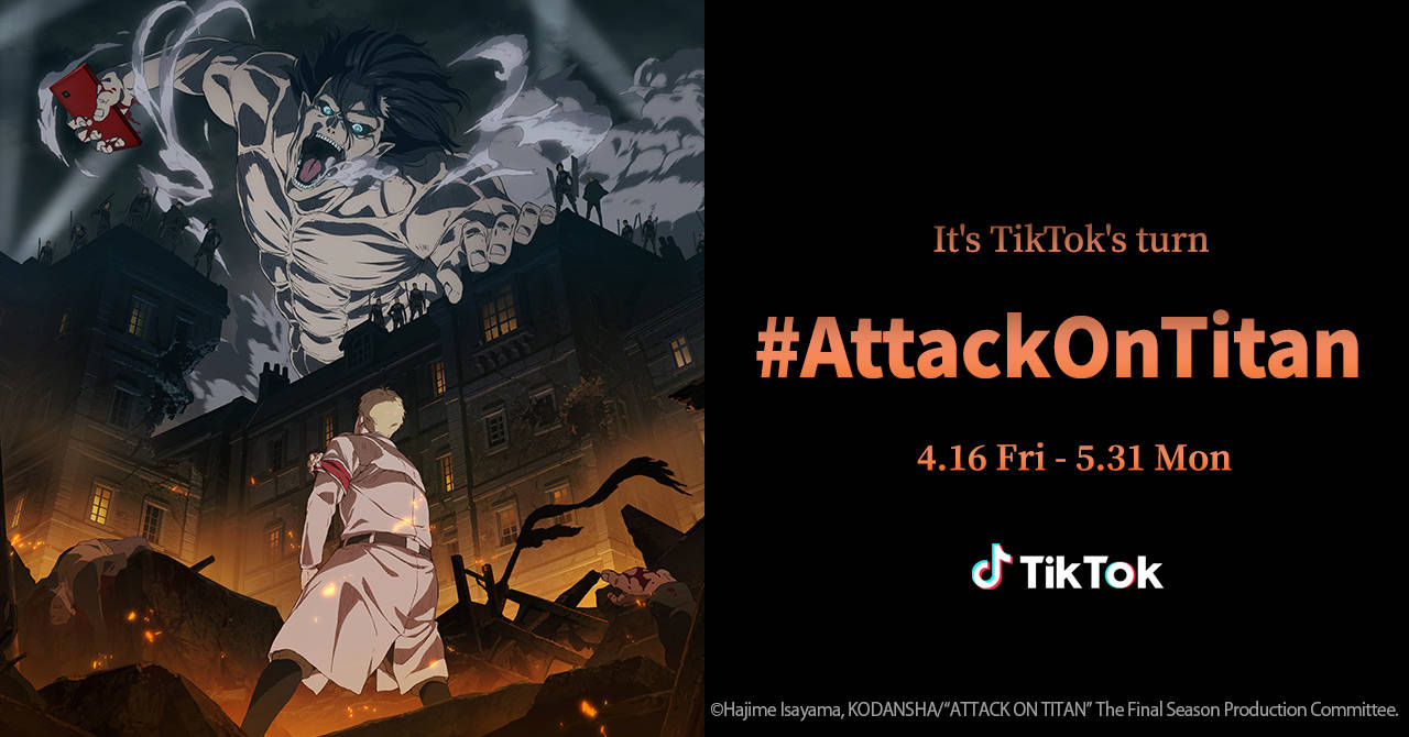 TikTok Announces its Collaboration with Attack on Titan