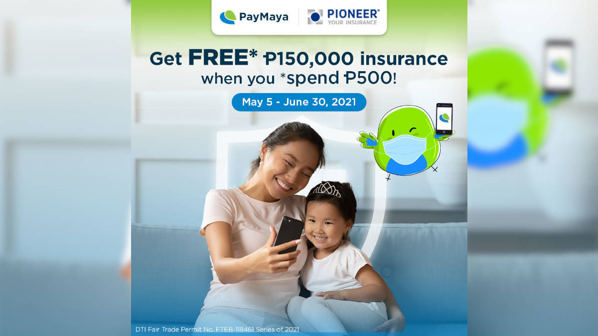 Get Free COVID-19 Insurance for a Month When You Spend PHP 500 with PayMaya