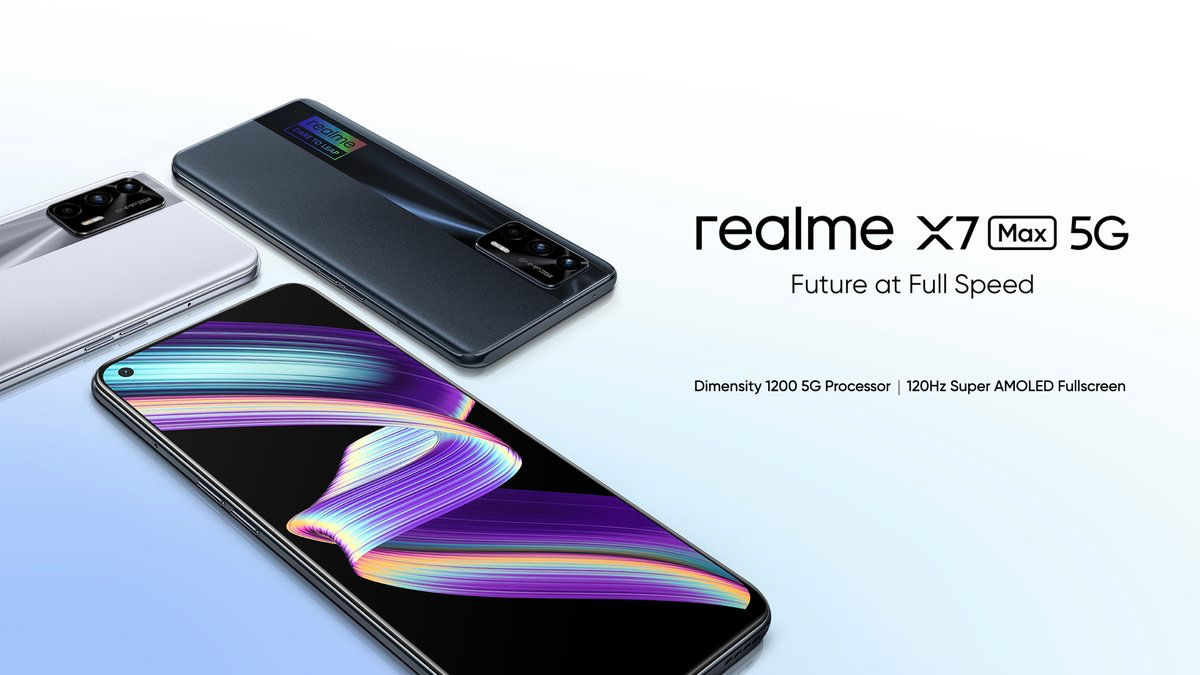 realme X7 Max 5G Unveiled with Dimensity 1200 Chipset
