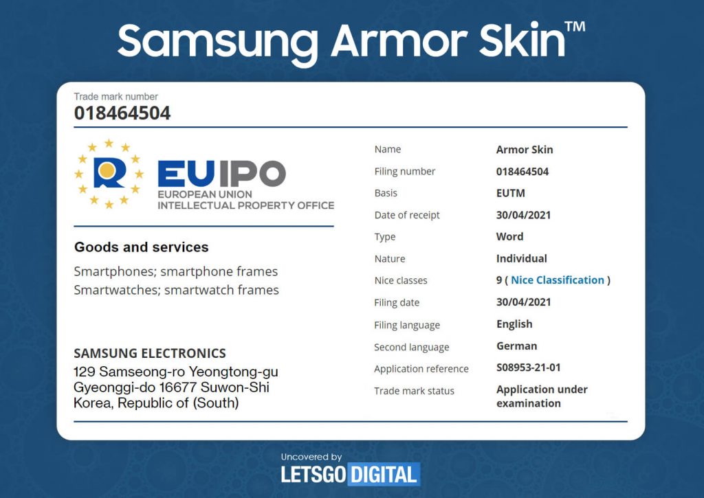 Samsung Galaxy Devices Could Get Extra Durable with “Armor Skin” and “Armor Layer” Technology