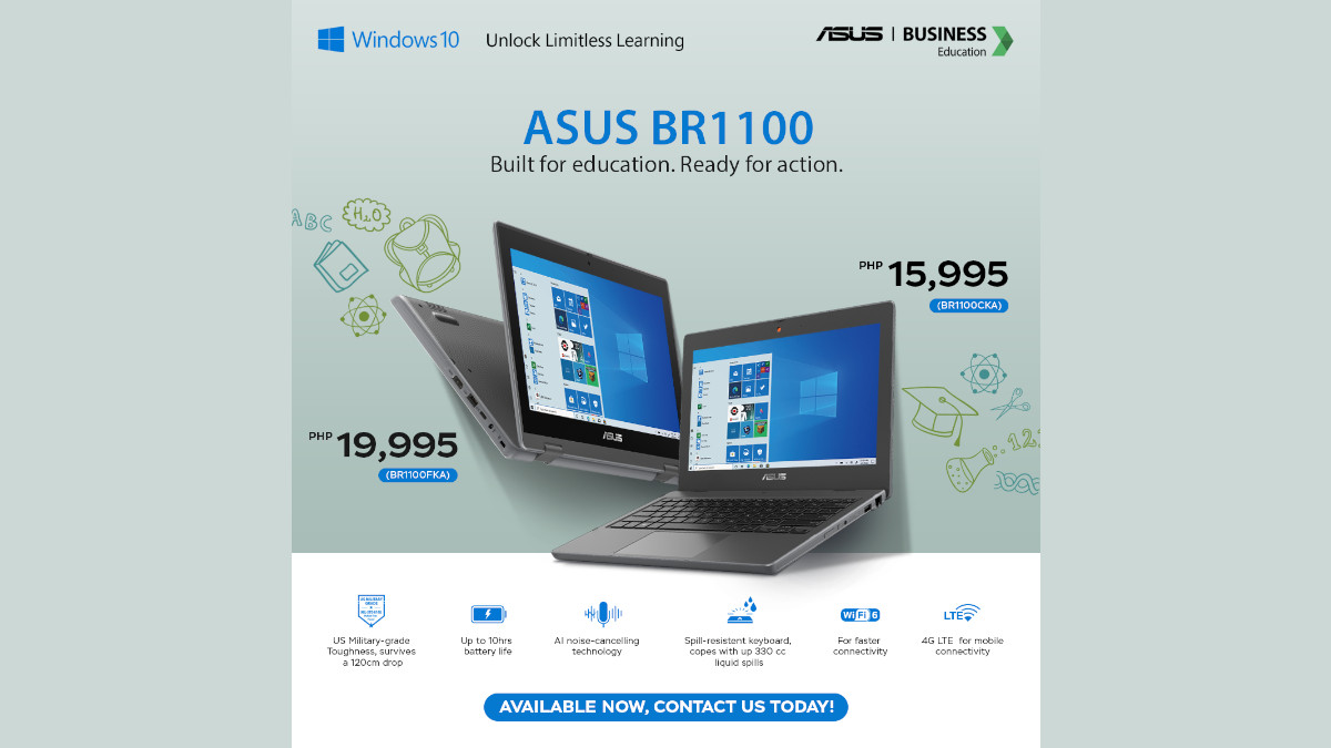 ASUS BR1100 Education Laptop Series Launched in PH, Priced