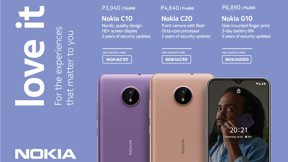 Grab the Latest Nokia G10, Nokia C20, and Nokia C10 First on Shopee!