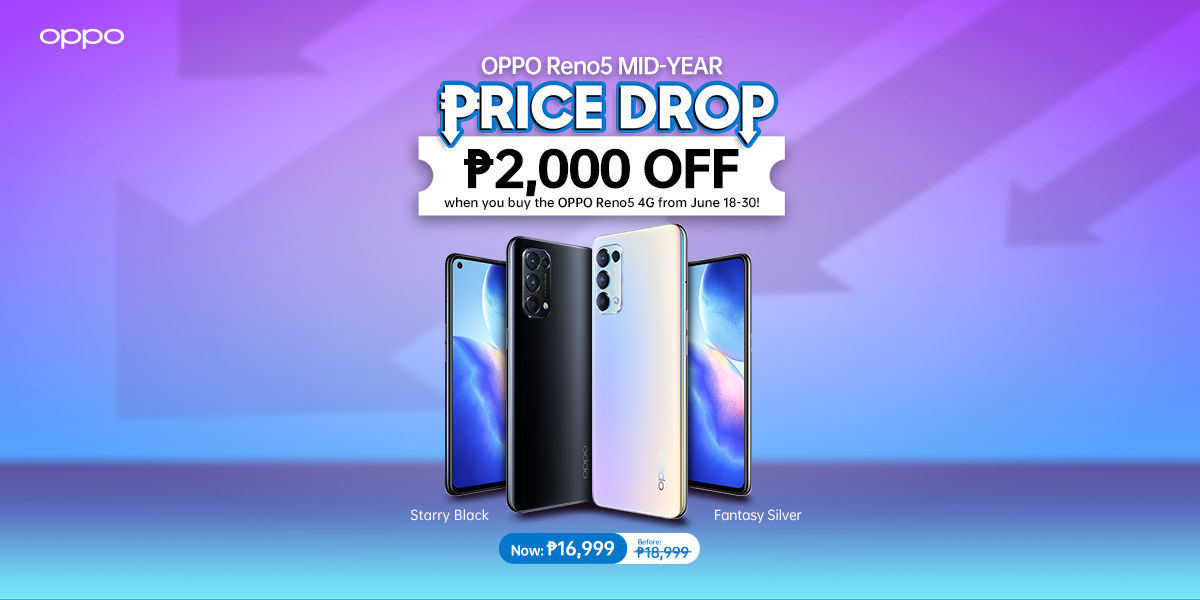 OPPO Announces Mid-Year Price Drop for the OPPO Reno5 4G