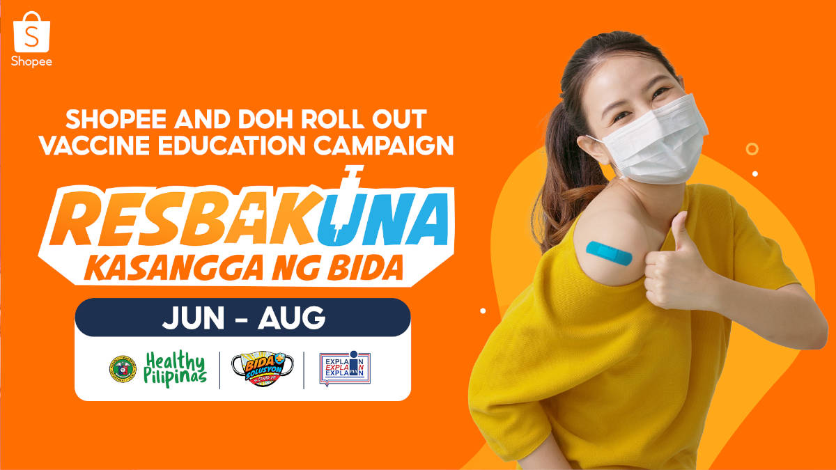Shopee and Department of Health Encourage Filipinos to Get Vaccinated