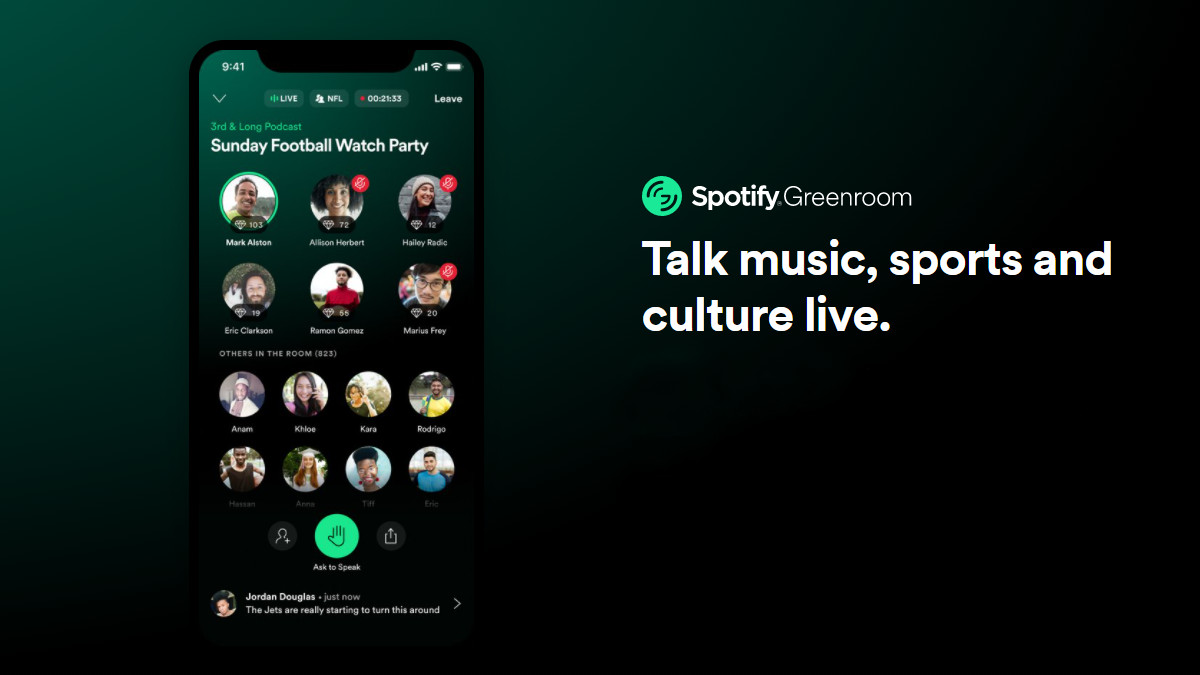Spotify Announces Greenroom, the Latest Rival of Clubhouse and Twitter Spaces