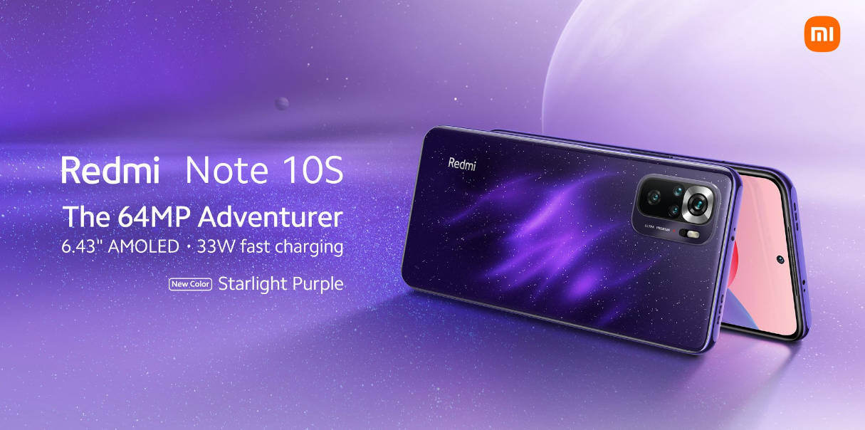Xiaomi Unveils New Starlight Purple Color for the Redmi Note 10S