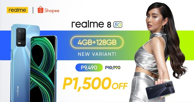 realme 8 5G 4GB+128GB Variant Launches in PH Today at PhP1,500 Off via Shopee!